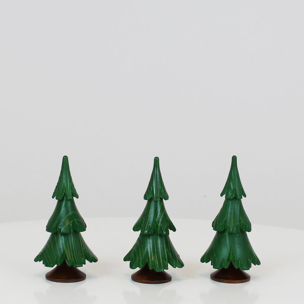 Decorative Tree Green Varnish 3-Set (2.5 inch)