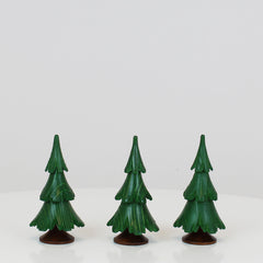 Decorative Tree Green Varnish 3-Set (2.5 inch)