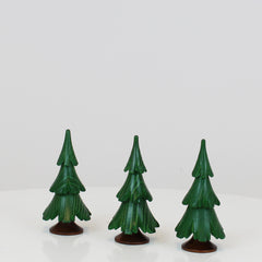 Decorative Tree Green Varnish 3-Set (2.5 inch)