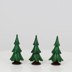 Decorative Tree Green Varnish 3-Set (2.5 inch)
