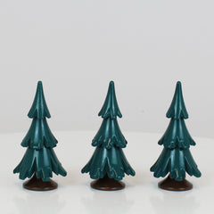 Decorative Tree Green Glossing 3-Set (2.5 inch)