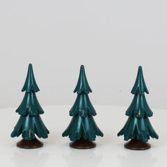 Decorative Tree Green Glossing 3-Set (2.5 inch)