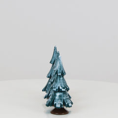 Decorative Tree Green-White Glossing 3-Set (2.5 inch)