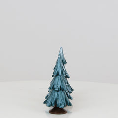 Decorative Tree Green-White Glossing 3-Set (2.5 inch)