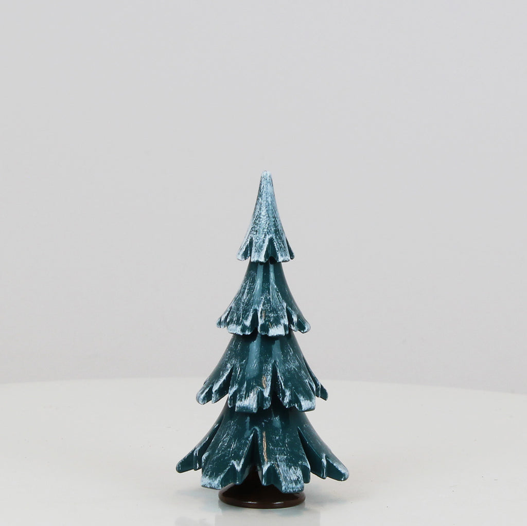 Decorative Tree Green-White Glossing (3.7 inch)