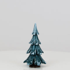 Decorative Tree Green-White Glossing (3.7 inch)