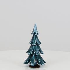 Decorative Tree Green-White Glossing (3.7 inch)