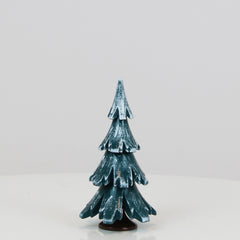 Decorative Tree Green-White Glossing (3.7 inch)