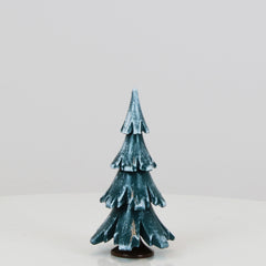 Decorative Tree Green-White Glossing (3.7 inch)