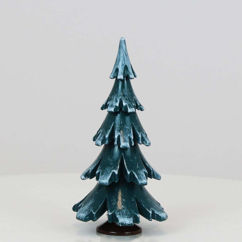 Decorative Tree Green-White Glossing (4.9 inch)