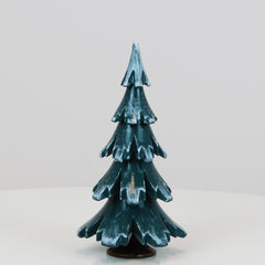 Decorative Tree Green-White Glossing (4.9 inch)