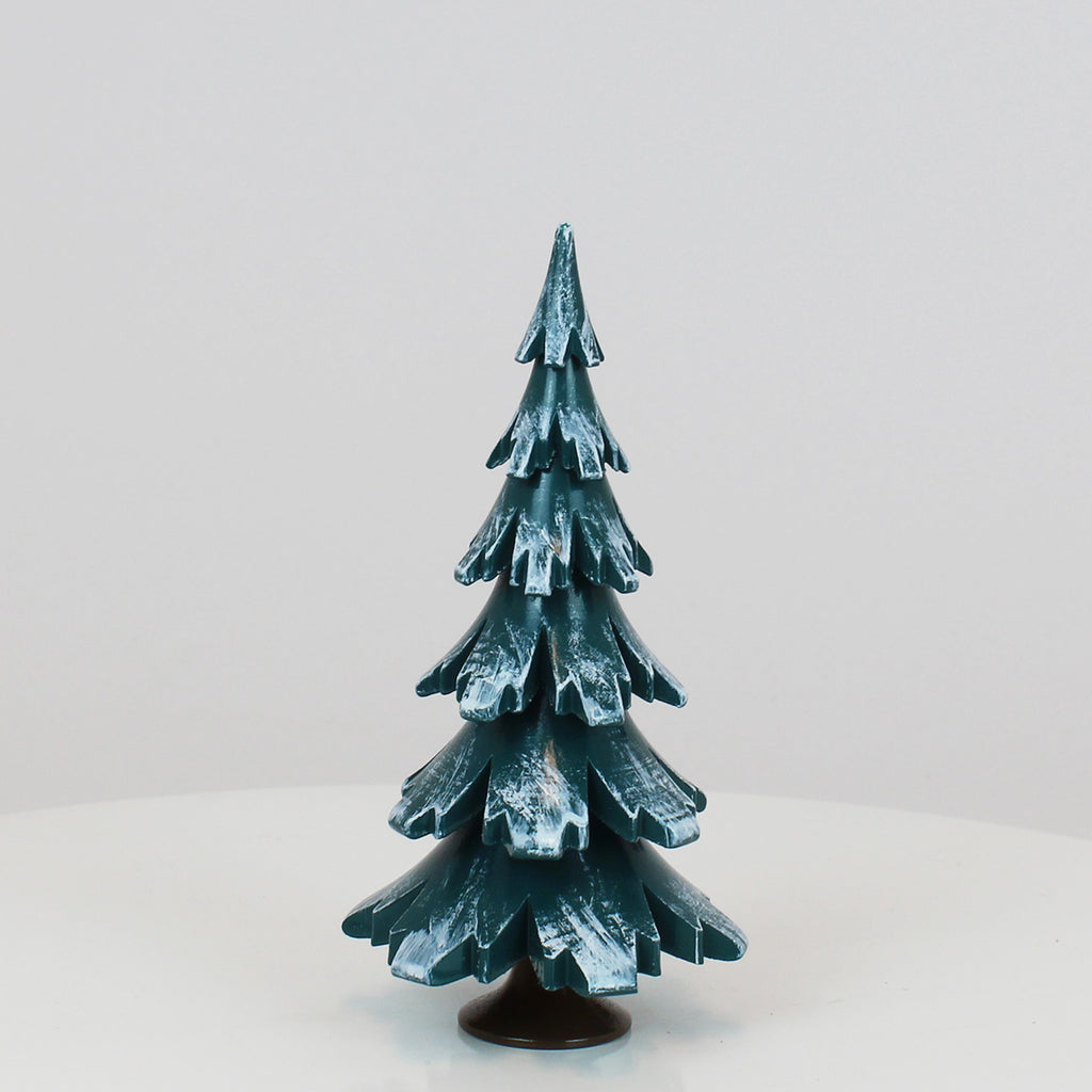 Decorative Tree Green-White Glossing (6.1 inch)
