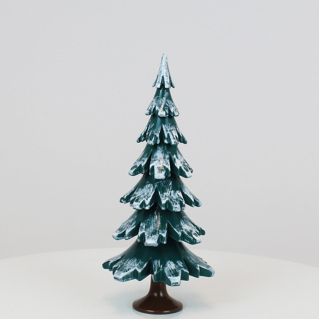 Decorative Tree Green-White Glossing (7.5 inch)