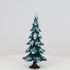 Decorative Tree Green-White Glossing (7.5 inch)