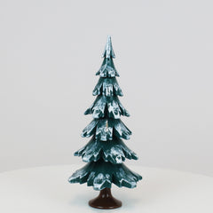 Decorative Tree Green-White Glossing (7.5 inch)