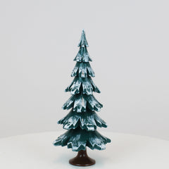 Decorative Tree Green-White Glossing (7.5 inch)