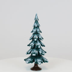 Decorative Tree Green-White Glossing (7.5 inch)