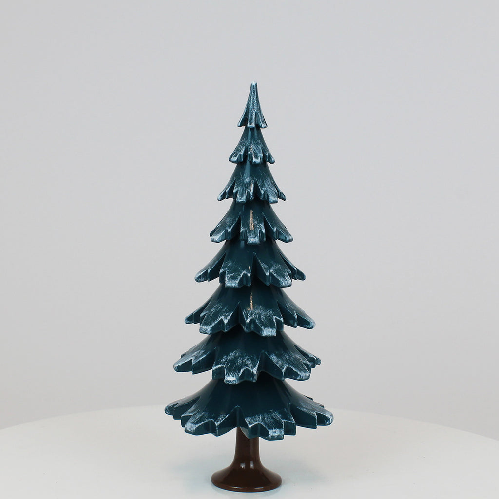 Decorative Tree Green-White Glossing (9.6 inch)