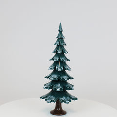 Decorative Tree Green-White Glossing (11.4 inch)