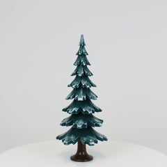 Decorative Tree Green-White Glossing (11.4 inch)