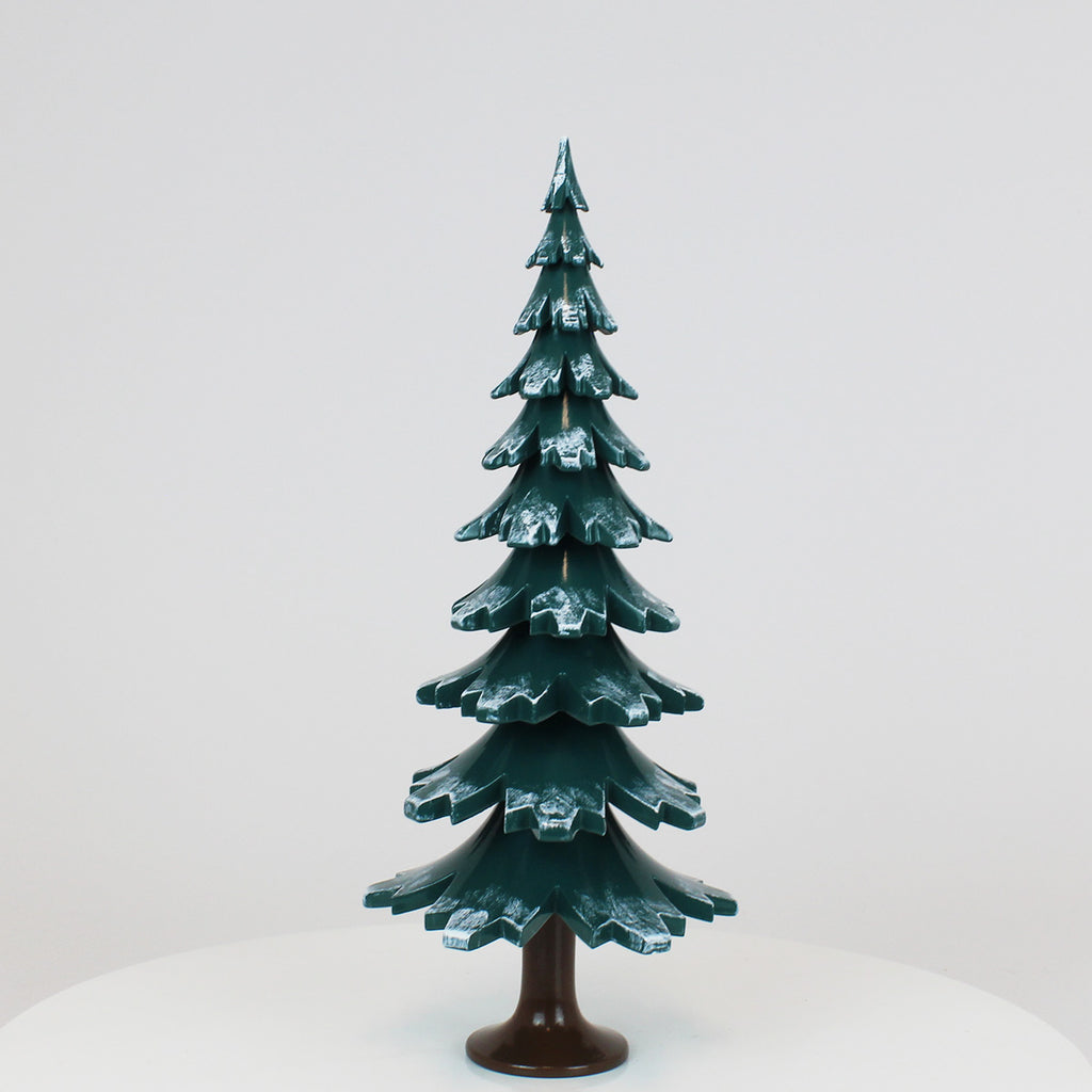 Decorative Tree Green-White Glossing (13 inch)