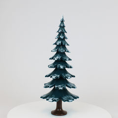 Decorative Tree Green-White Glossing (14,9 inch)