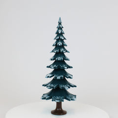 Decorative Tree Green-White Glossing (14,9 inch)