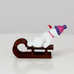 Snowman on Sled
