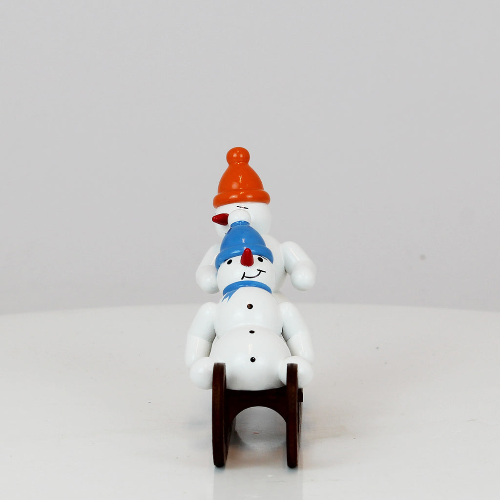Snowmen Duo on Sled