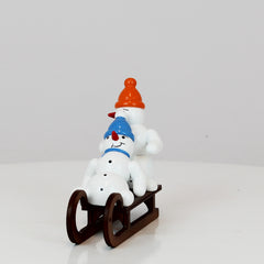 Snowmen Duo on Sled