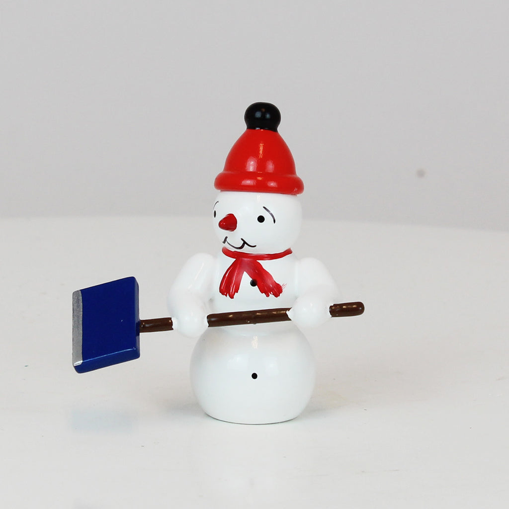 Snowman with Winter Hat & Shovel
