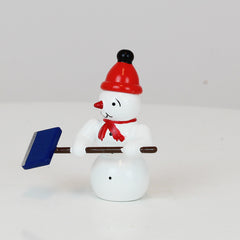 Snowman with Winter Hat & Shovel