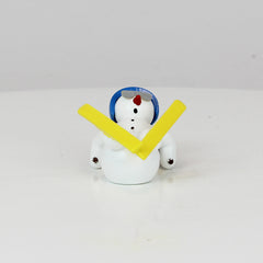 Snowman Skis & Blue Helmet