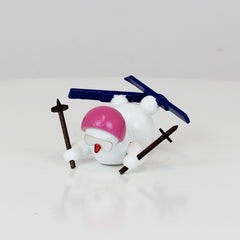 Snowman Skis & Pink Helmet