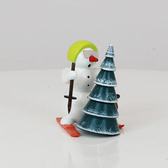 Snowman Skis & Tree