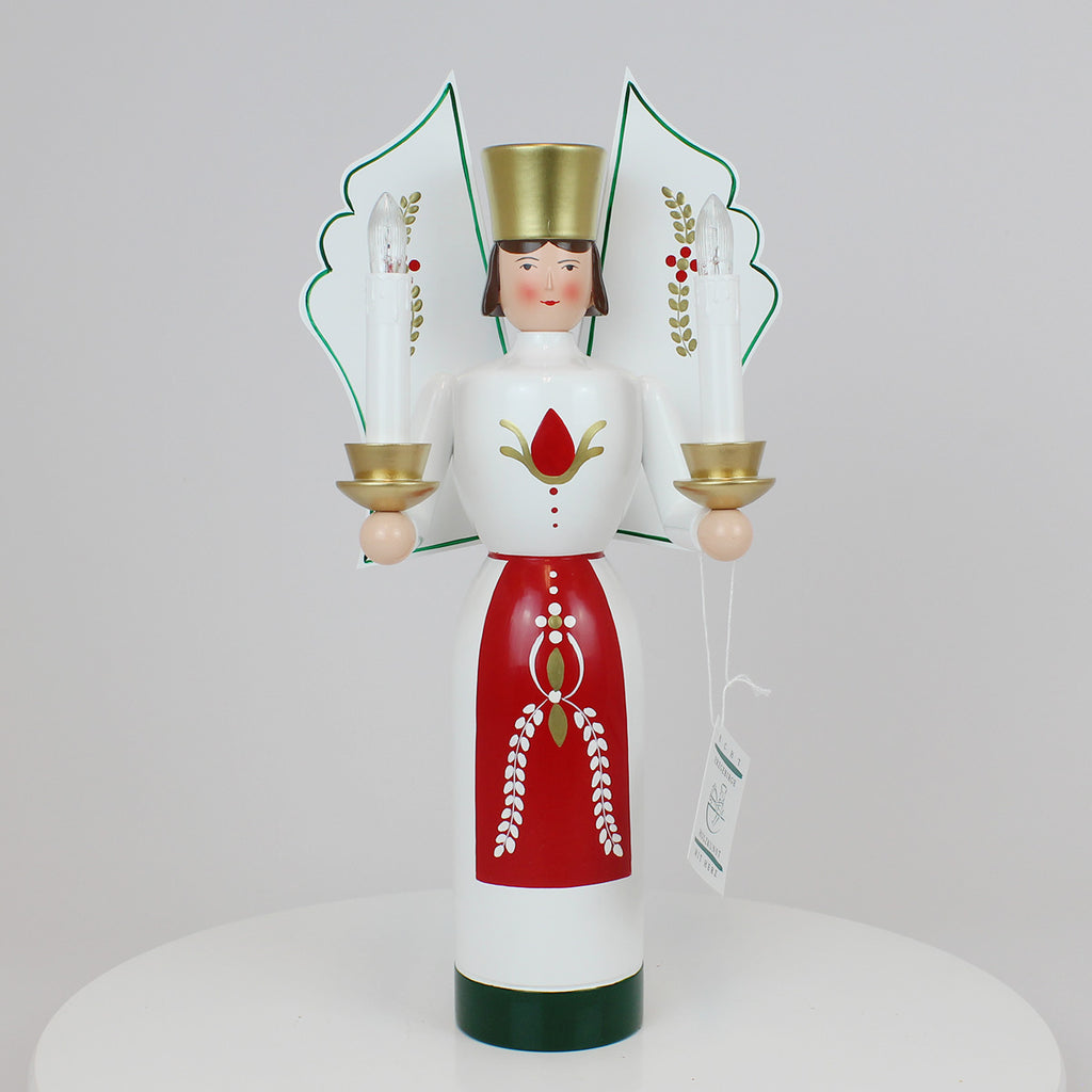 Angel Red & White – Floral Motif (Illuminated)