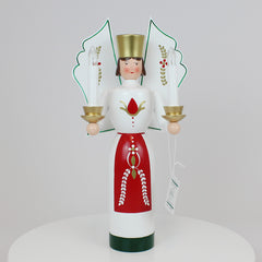 Angel Red & White – Floral Motif (Illuminated)