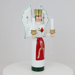 Angel Red & White – Floral Motif (Illuminated)