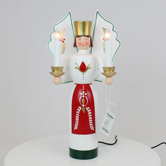 Angel Red & White – Floral Motif (Illuminated)