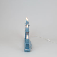 Electric Light Arch with 7 Candles – Blue