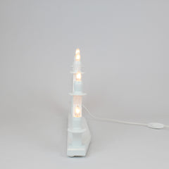 Electric Light Arch with 7 Candles – White