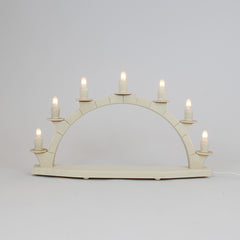 Electric Light Arch with 7 Candles – Natural (Corded)