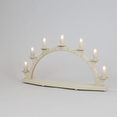 Electric Light Arch with 7 Candles – Natural (Corded)