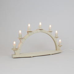 Electric Light Arch with 7 Candles – Natural (Corded)