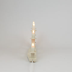 Electric Light Arch with 7 Candles and Display Shelves – Natural (Corded)