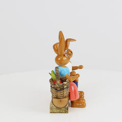 Small Easter Bunny Couple on Bench