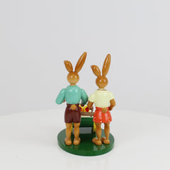 Easter Bunny Couple with Pram
