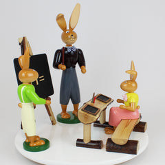 Large Easter Bunny School – Teacher and Two Students
