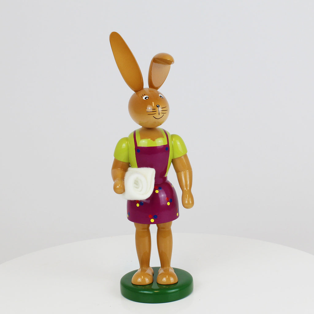 Easter Bunny Girl with Short Skirt and Blanket