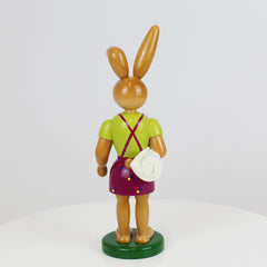 Easter Bunny Girl with Short Skirt and Blanket